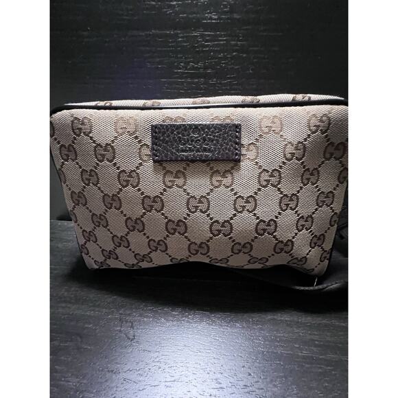 Gucci GG Canvas Monogram Belt Bag Fanny Pack Designer Beige Brown - Picture 2 of 16